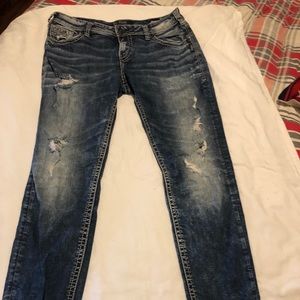 Silver Boyfriend Super Stretch size 30